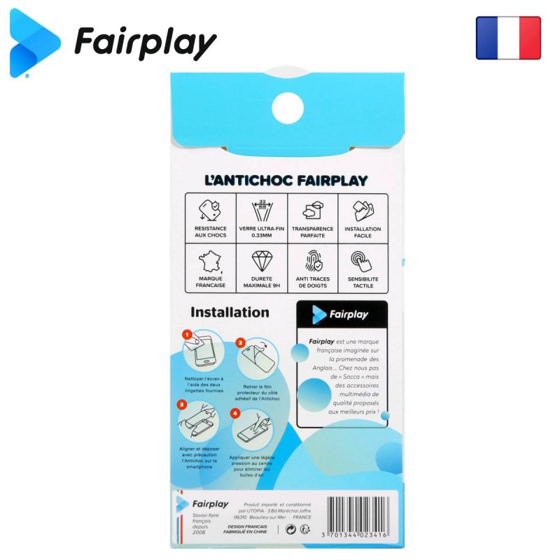 Verre trempé FAIRPLAY IMPACT